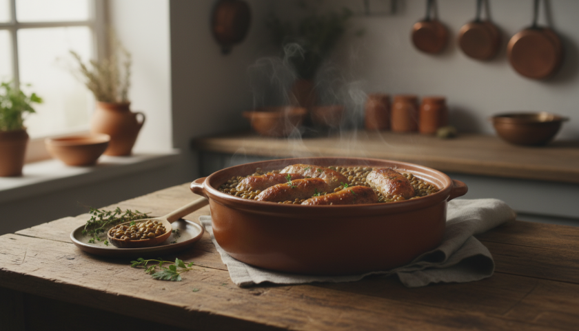 découvrez comment cuisiner les saucisses aux lentilles à la manière traditionnelle de ma grand-mère, une recette savoureuse et authentique idéale pour un repas convivial.