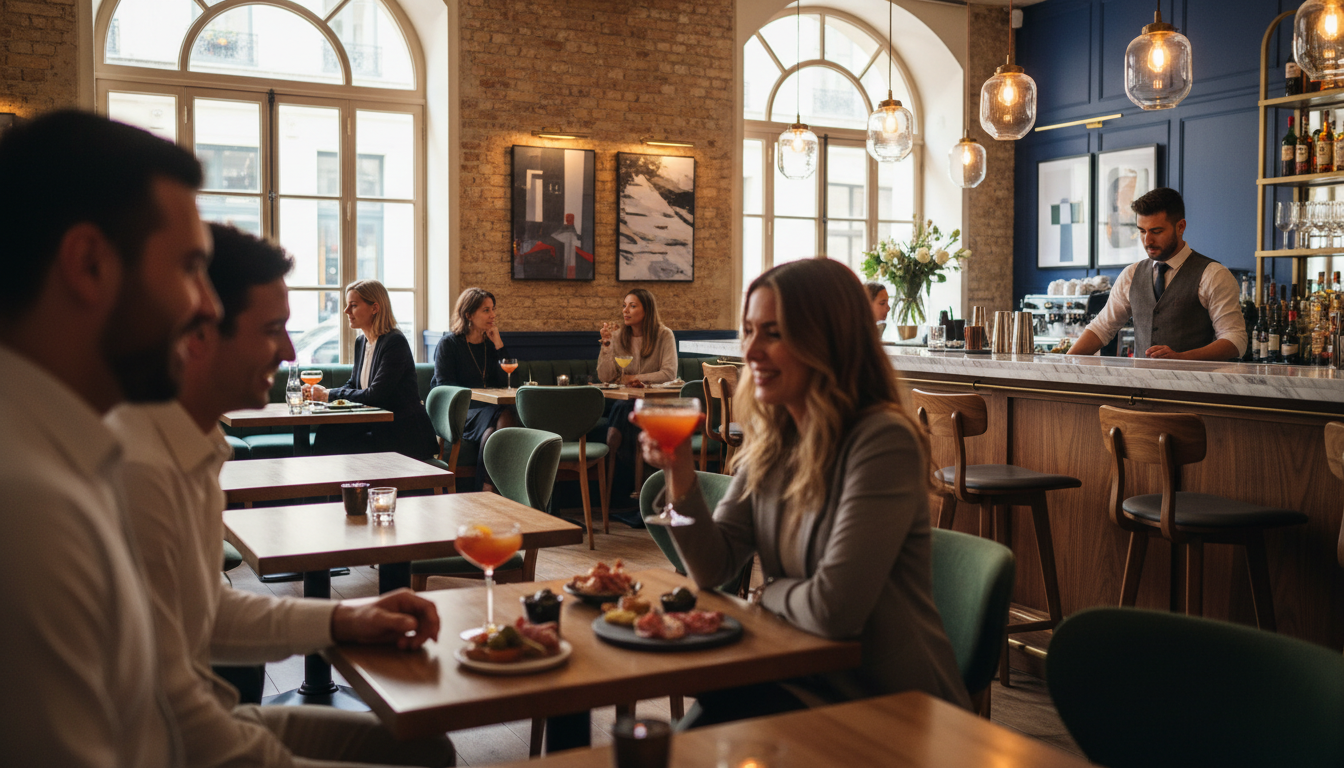 découvrez le standard rive gauche, bar tendance situé au cœur du 6ᵉ arrondissement de paris, idéal pour partager des moments conviviaux autour de cocktails créatifs dans une ambiance chic et décontractée.
