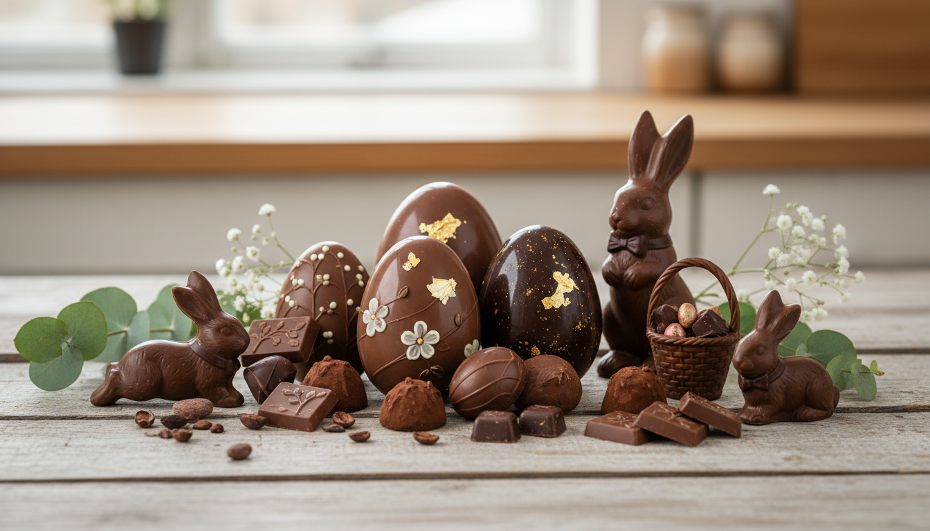 découvrez nos pâques gourmandes avec des œufs en chocolat savoureux, des lapins délicieux et des créations culinaires sublimes pour une fête pleine de douceur et de surprises.