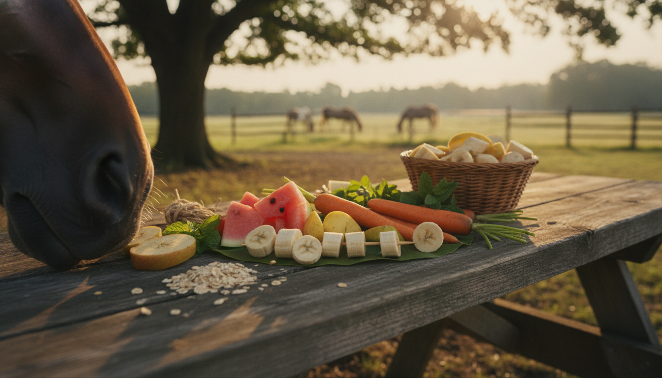 découvrez des recettes maison naturelles et faciles pour préparer des délices estivaux sains et savoureux pour vos chevaux, parfaits pour les garder rafraîchis et heureux pendant l'été.
